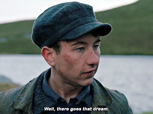A young man from a previous era saying "well, there goes that dream"