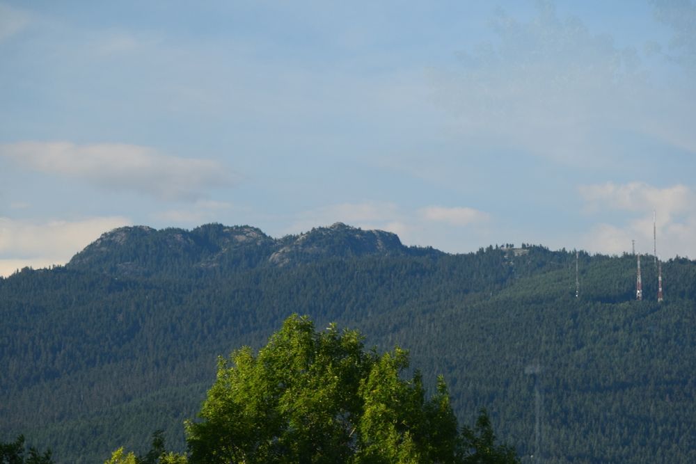 A photo of Mt. Seymour shot from Burnaby