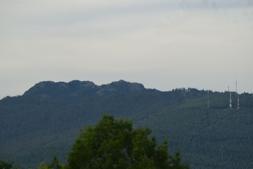 A photo of Mt. Seymour shot from Burnaby