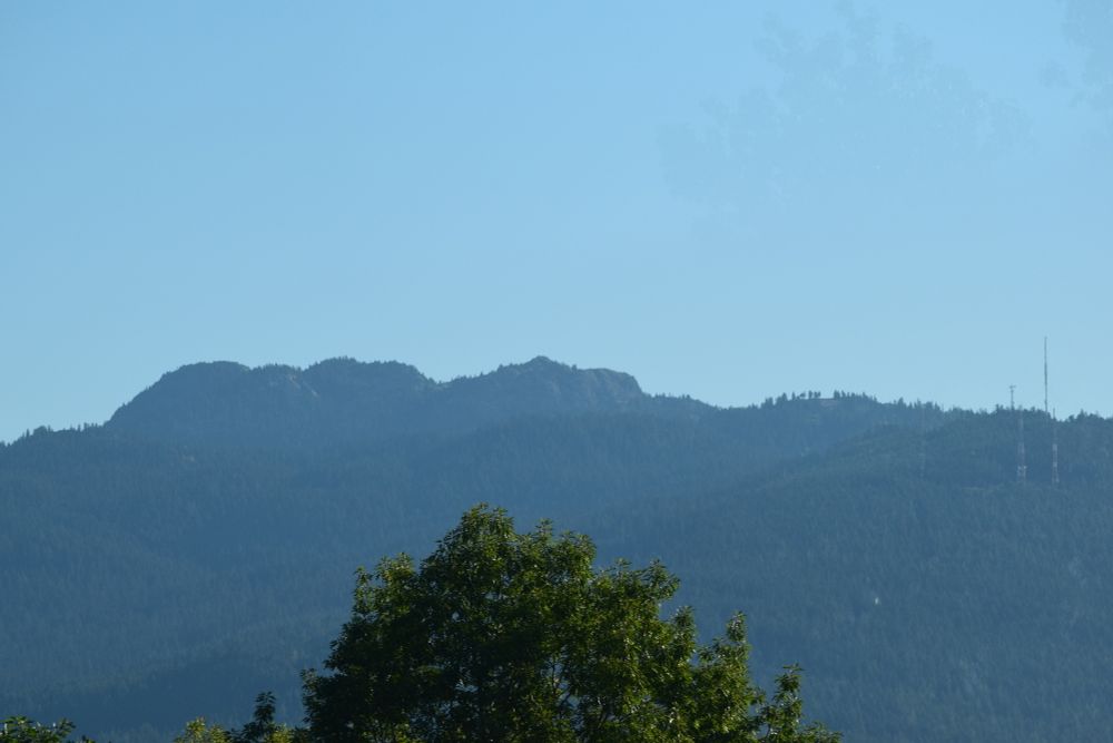 A photo of Mt. Seymour shot from Burnaby