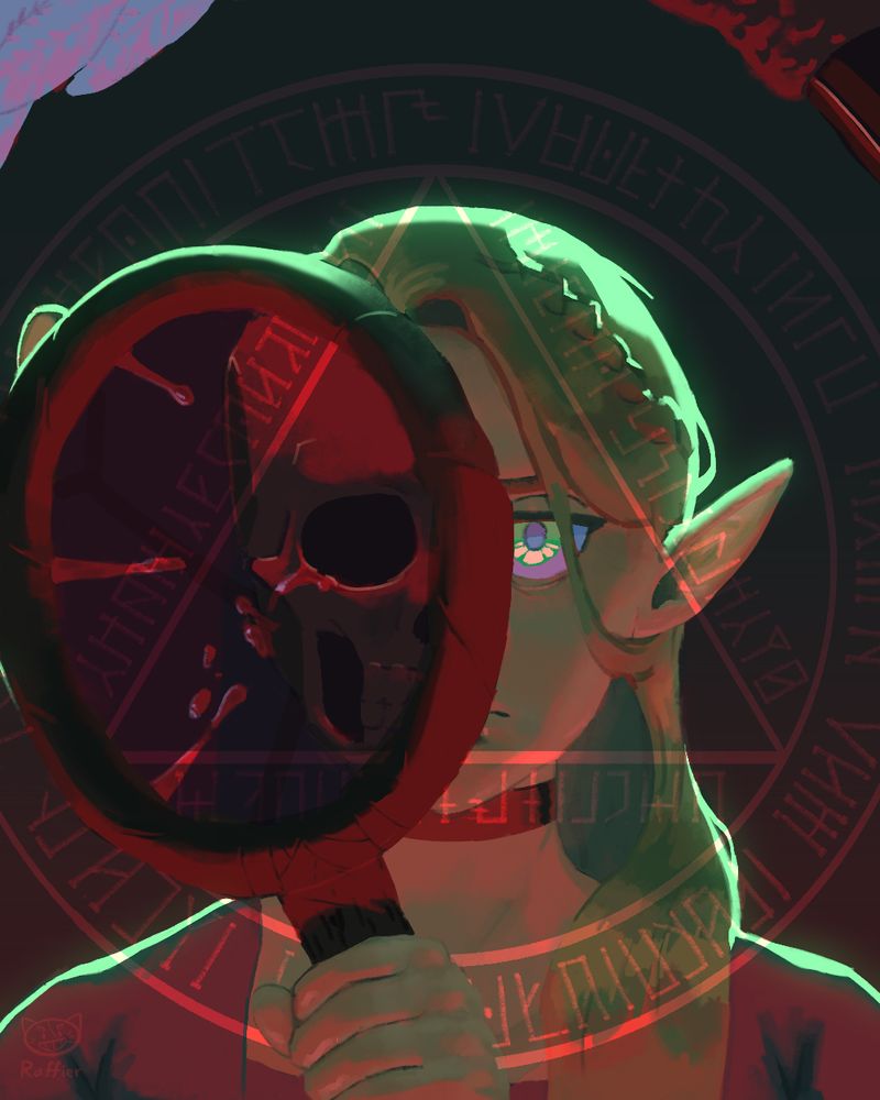 Marcille Donato holding up her staff