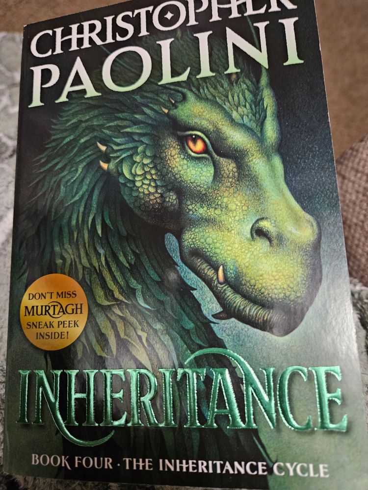 The cover of Inheritance by Christopher Paolini 