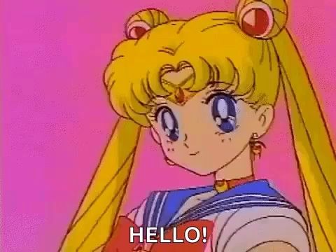 Sailor Moon Hello GIF