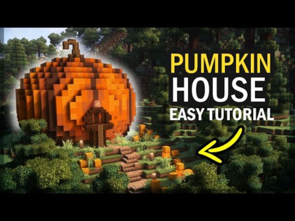 Pumpkin House Base | Minecraft Tutorial