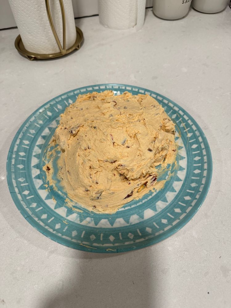Chipotle chèvre goat cheese looking like cream cheese