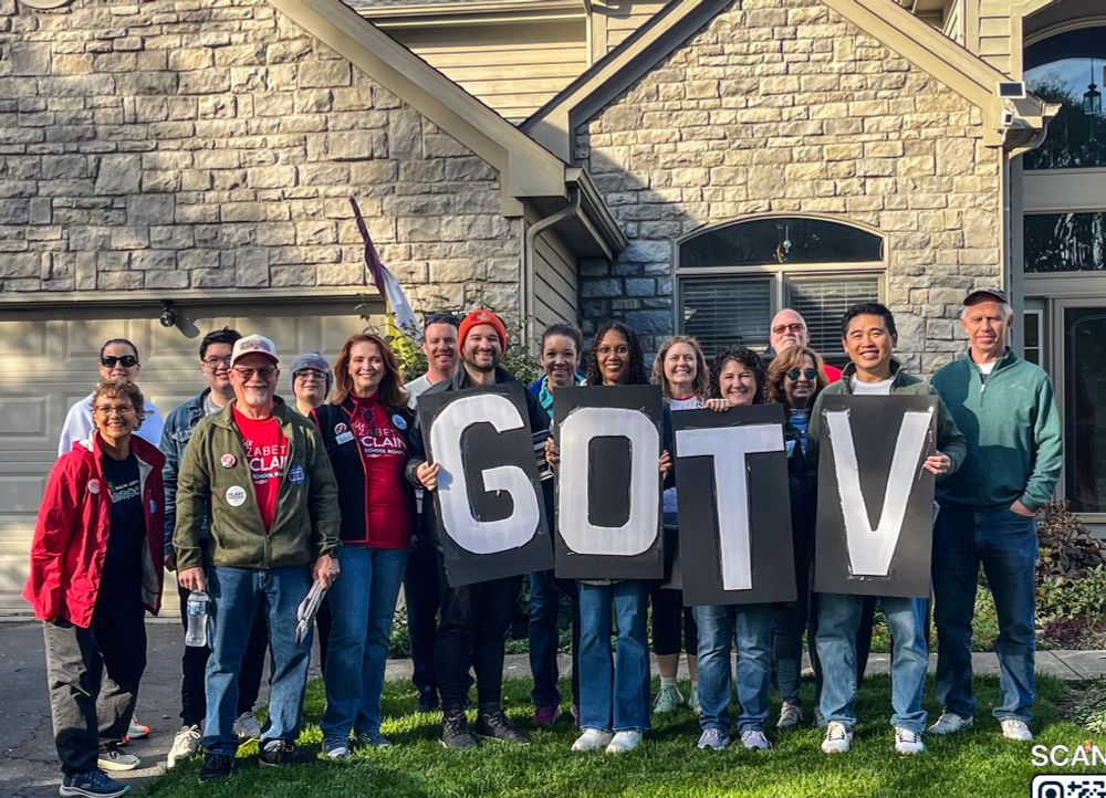 Dublin OH candidates & volunteers at the Get Out The Vote launch Nov 1, 2025 