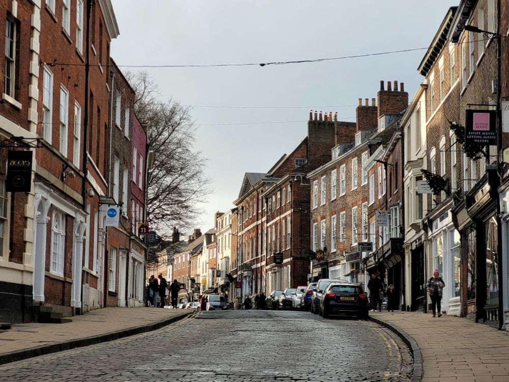 View of Micklegate hill looking up
