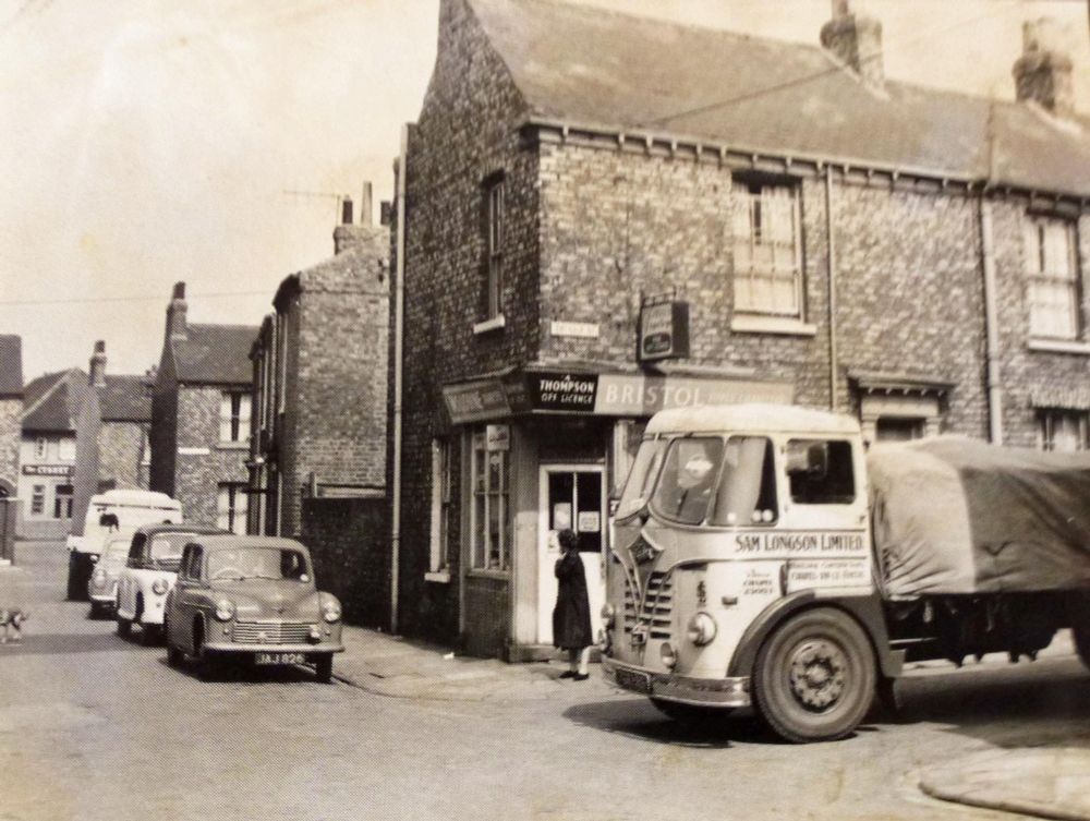 Old shops along Caroline St in York