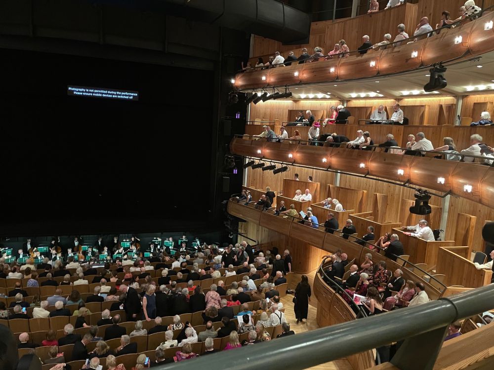 The auditorium at Glyndebourne, waiting for Parsifal to begin