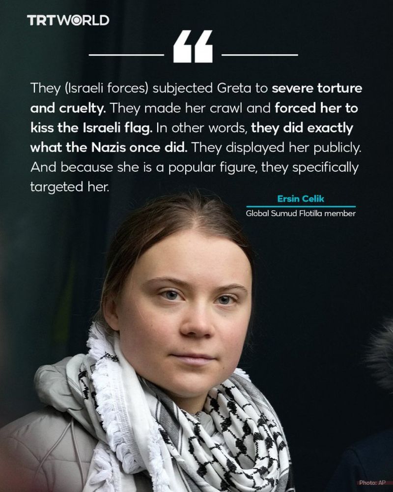 This is what the Israelis did to Greta 
Same as what the Nazis did to them.  