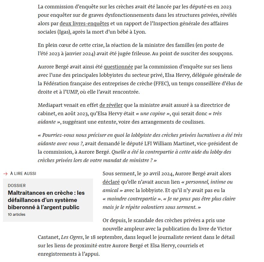 extrait d'article de Médiapart