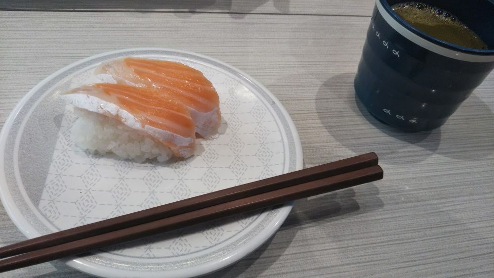 サーモンのお寿司の画像