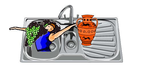 Edith Laurie Charles in a bath