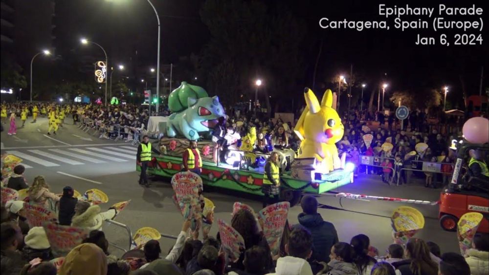 Christmas Smash Bros Parade at Cartagena Spain