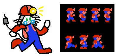 Whistle cosplaying as Spelunker, from the NES game of the same name.