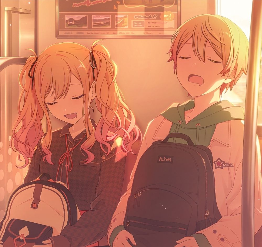 saki and tsukasa tenma from project sekai (or otherwise known as hatsune miku: colorful stage)