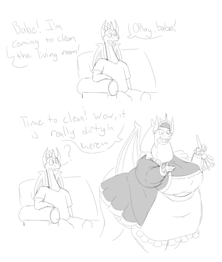 Scalene is going around "cleaning" the house, but the only thing she knows is dirty is Jagged's mind. She plans to exploit that.
