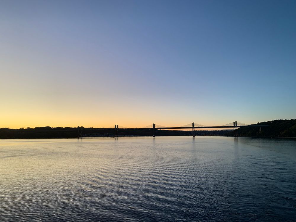 A view of the St. Croix River at sunset 
