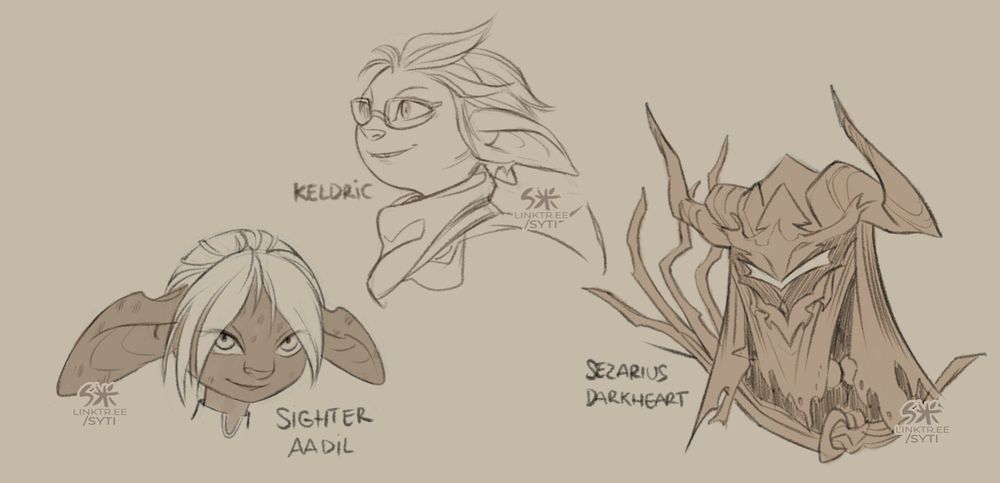 gw2 characters head sketch