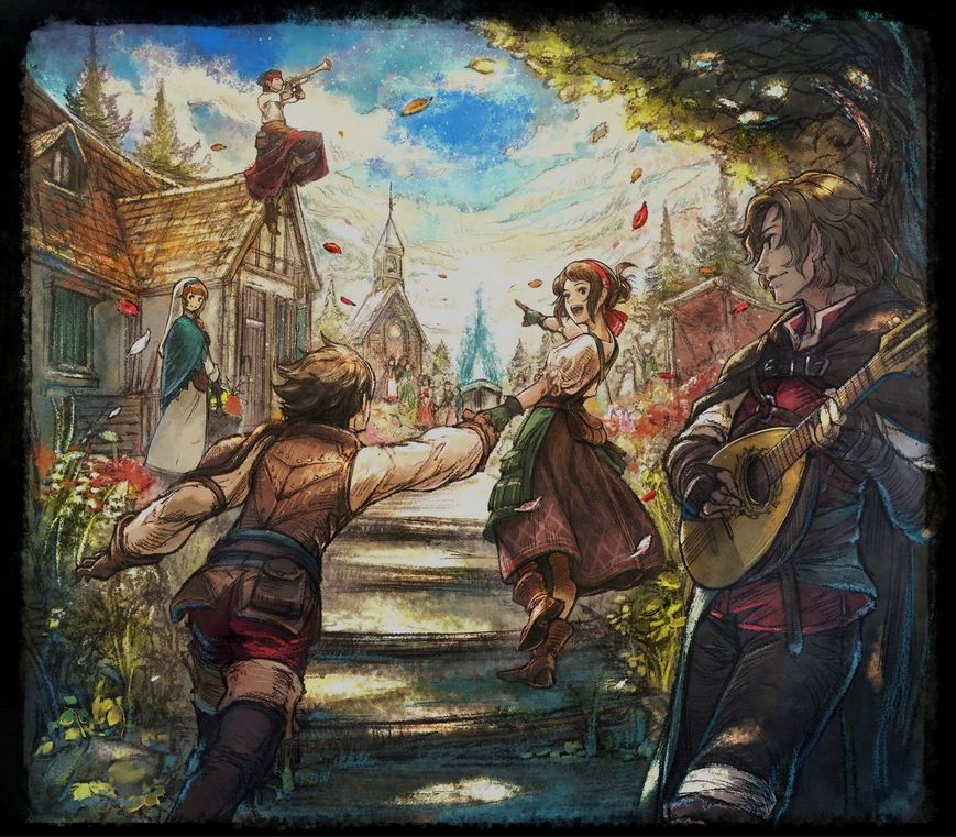 Provisional cover art for the upcoming Octopath Traveler 0 soundtrack.