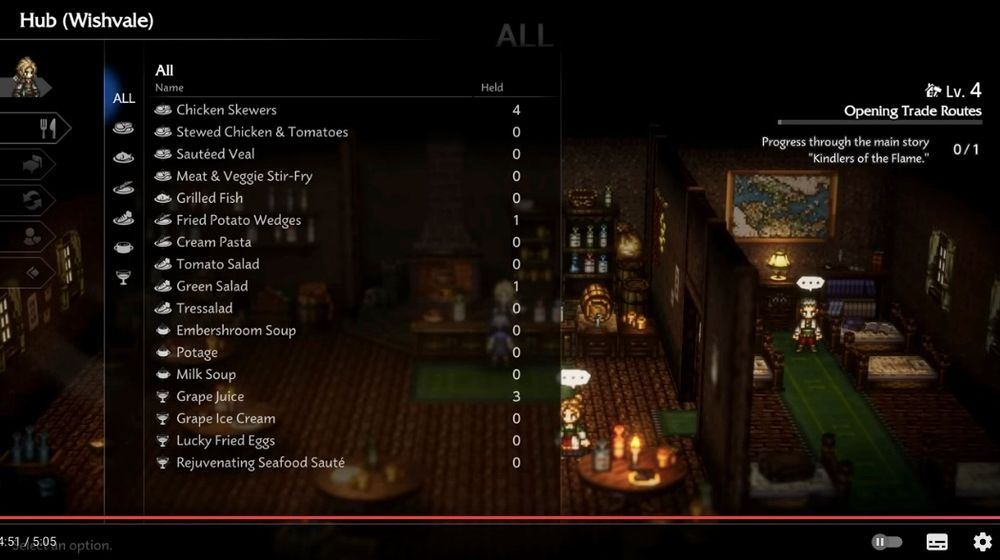 Screenshot from Octopath Traveler 0.