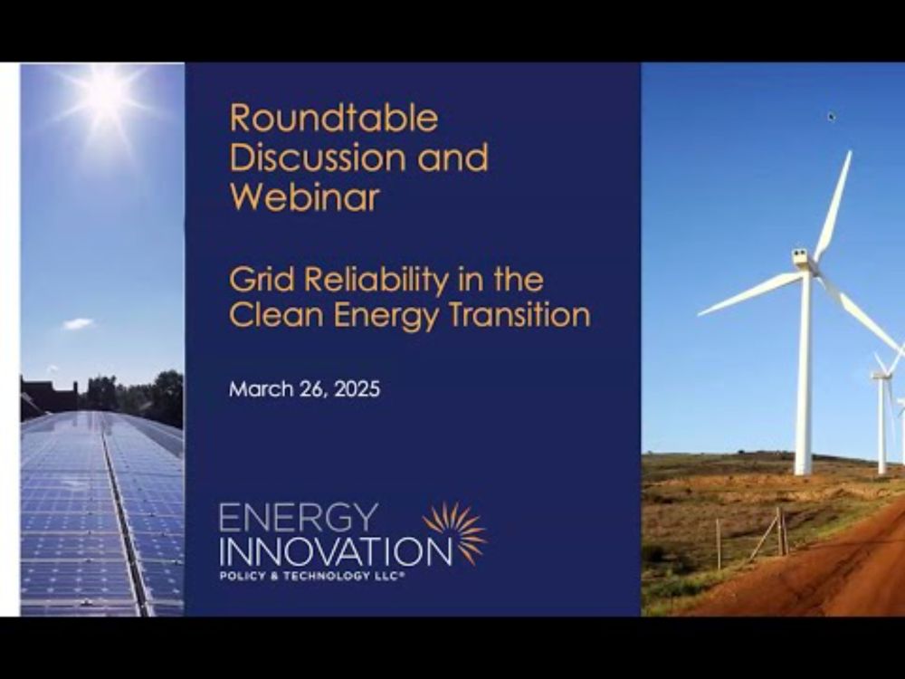 Webinar: Grid Reliability in the Clean Energy Transition