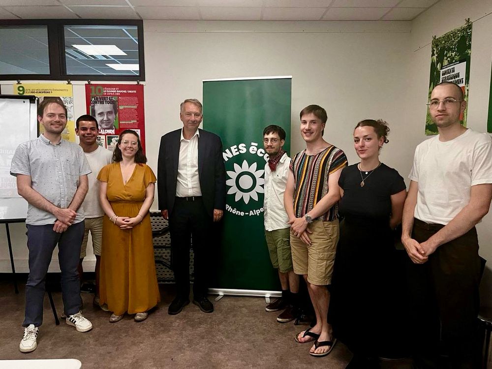 Bruno Bernard et les Jeunes Écologistes de Lyon