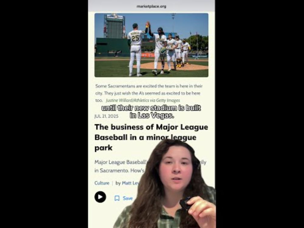 The business of Major League Baseball in a minor league park ⚾