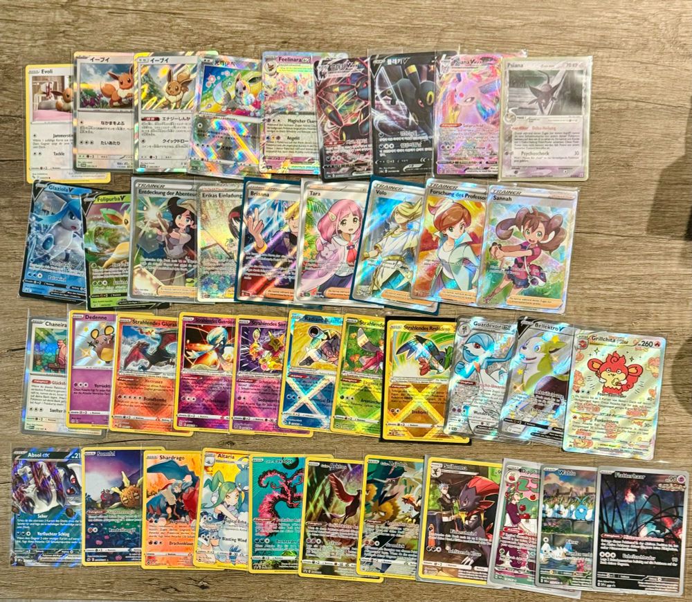 Zu viele Pokémon Karten durch Tausch und Kauf von einem Event 