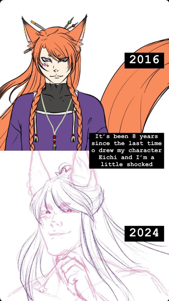 Seriously wtf — I’m still shocked by how different he looks in my current style 