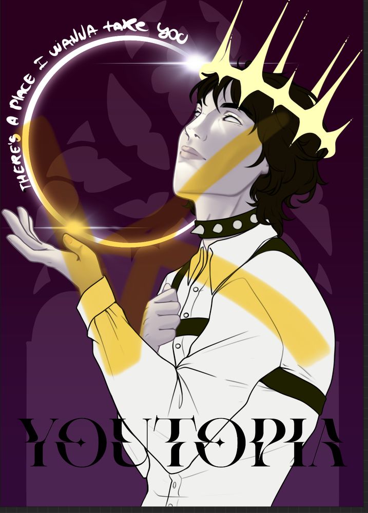 Wip of a fanart based on bring me the horizon’s song “YOUtopia”