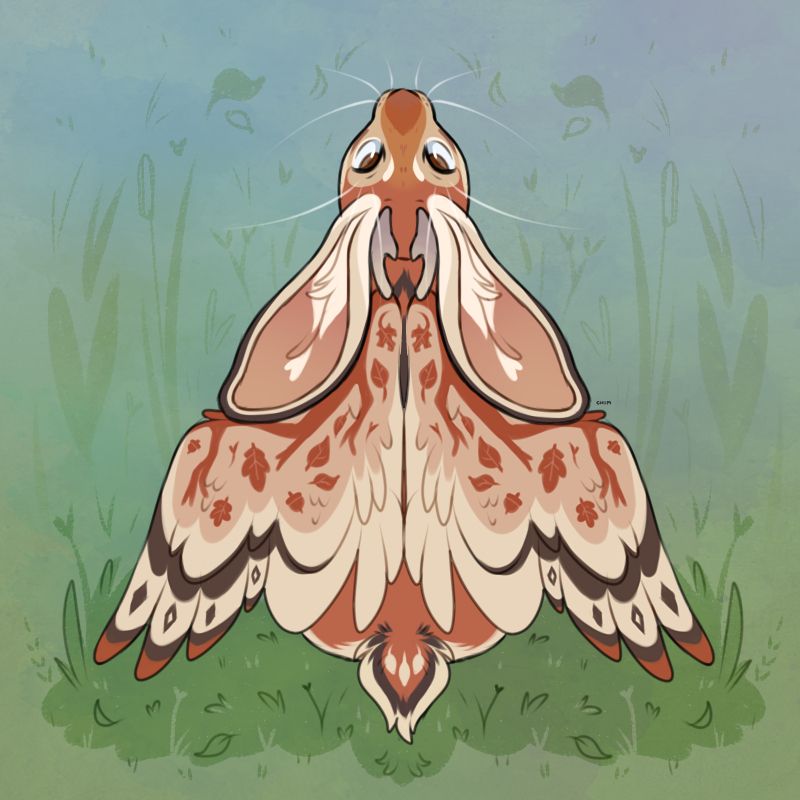 Jackalope original character belonging to nervousnickel @ toyhouse