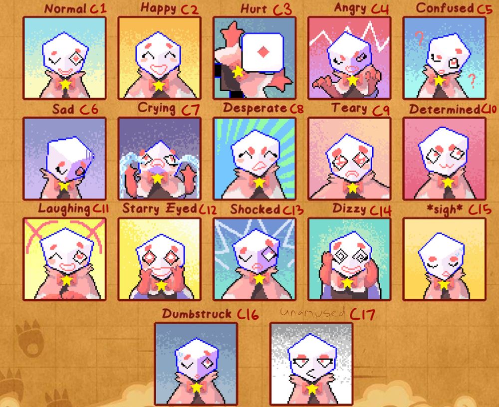 Pippins oc from deltarune chapter 3 in a pokemon mystery dungeon style portrait 