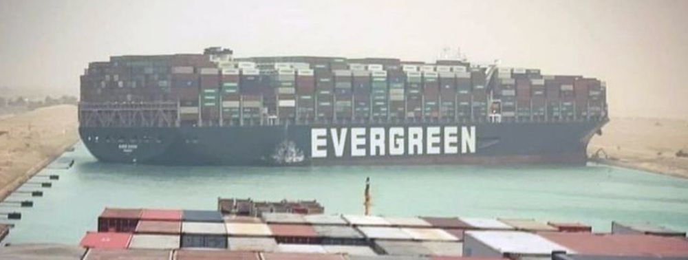 A boat blocking a canal