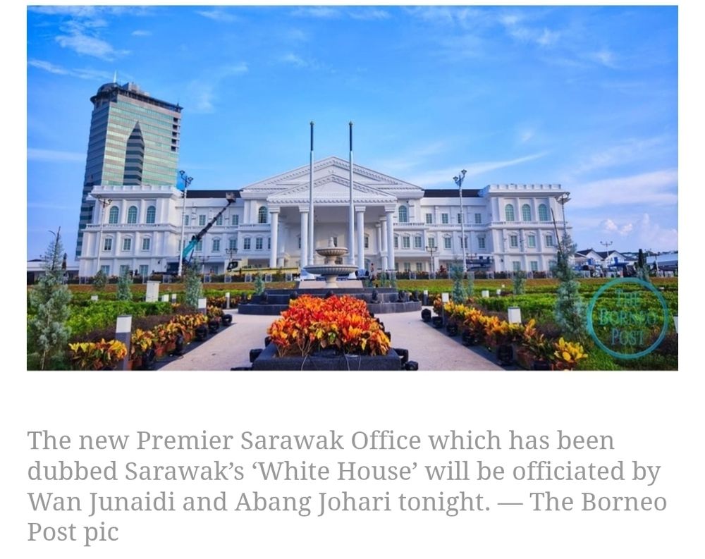 New premier's office in Sarawak 