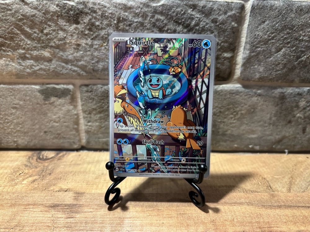 Squirtle IR rare card. Pretty!