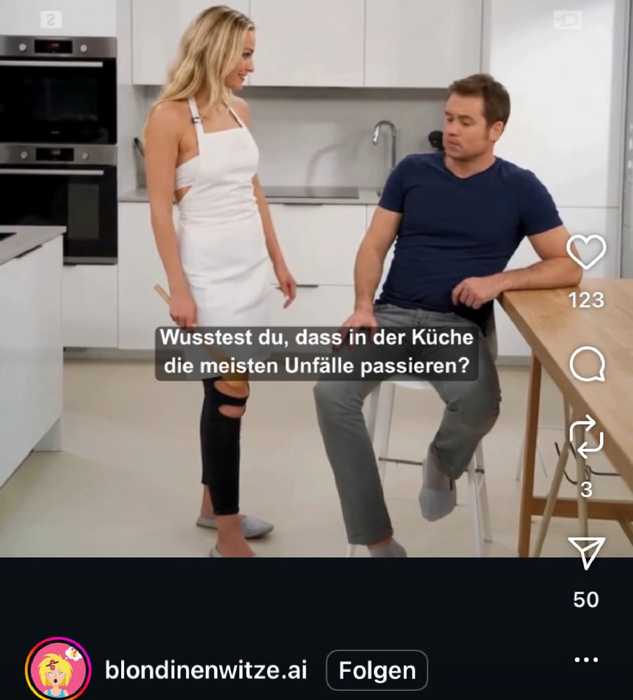 Screenshot des Accounts blondinenwitze.ai