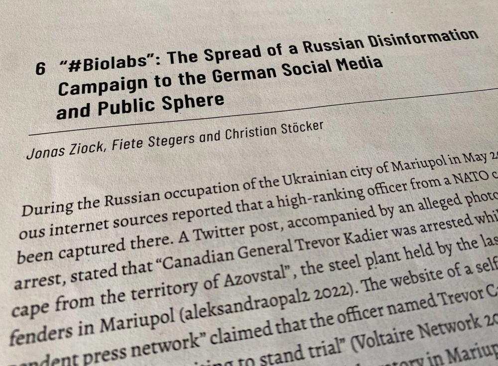 Photo shows the first paragraph of a a text by Jonas Ziock, Christian Stöcker und Fiete Stegers