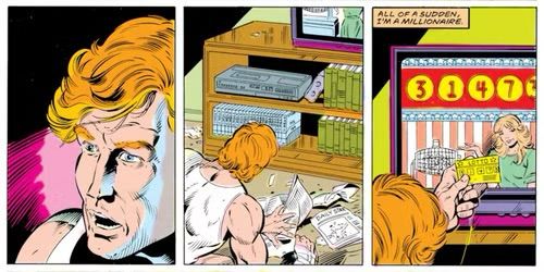 Wally West wins the lottery, Flash (1987) issue 1.