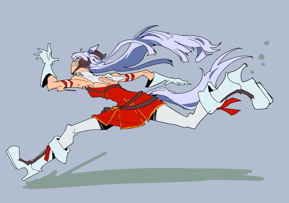 Goldship from Uma Musume running