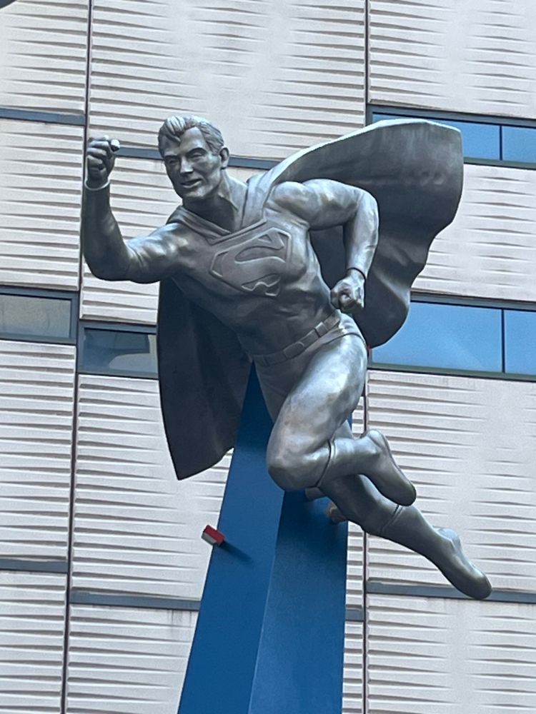 Superman’s statue in downtown Cleveland 