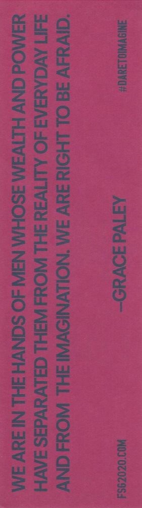 Text in skeet above; the bookmark also gives a website address, FSG2020 dot com.
