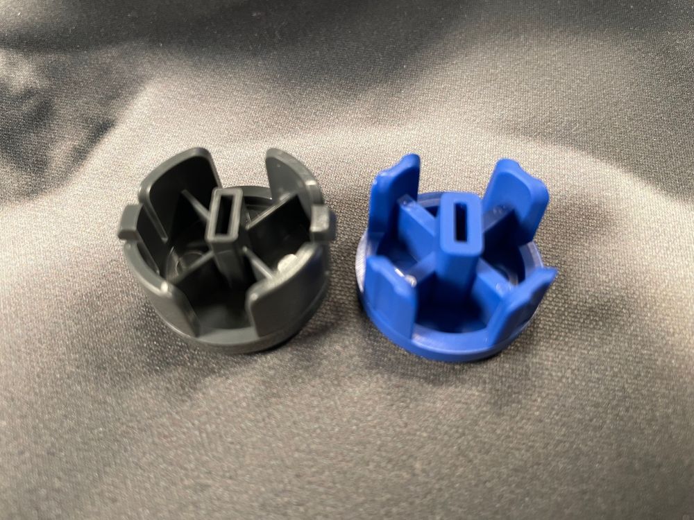 Comparison of Sanwa standard plunger (left) to silent v2 (right)