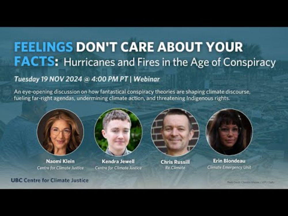 Feelings Don't Care About Your Facts: Hurricanes and Fires in the Age of Conspiracy