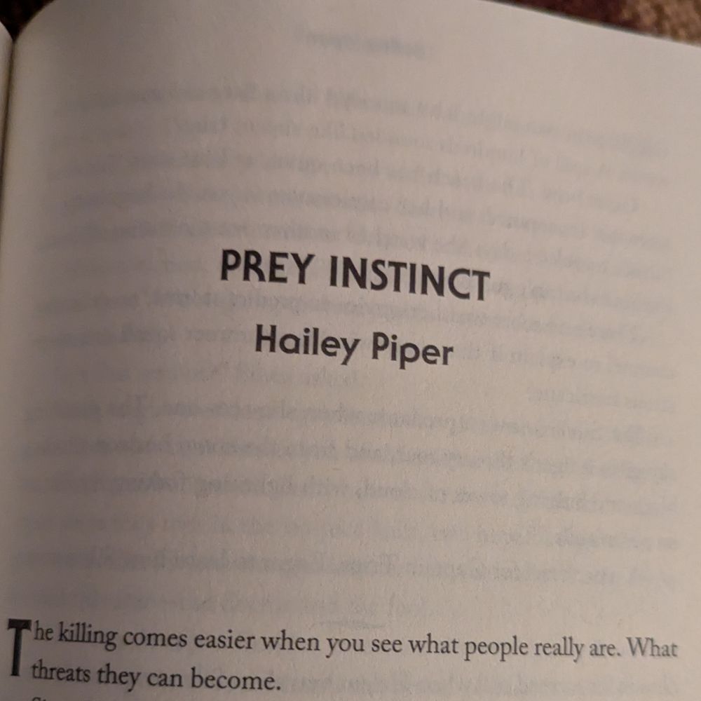 title page to Prey Instinct by Hailey Piper
