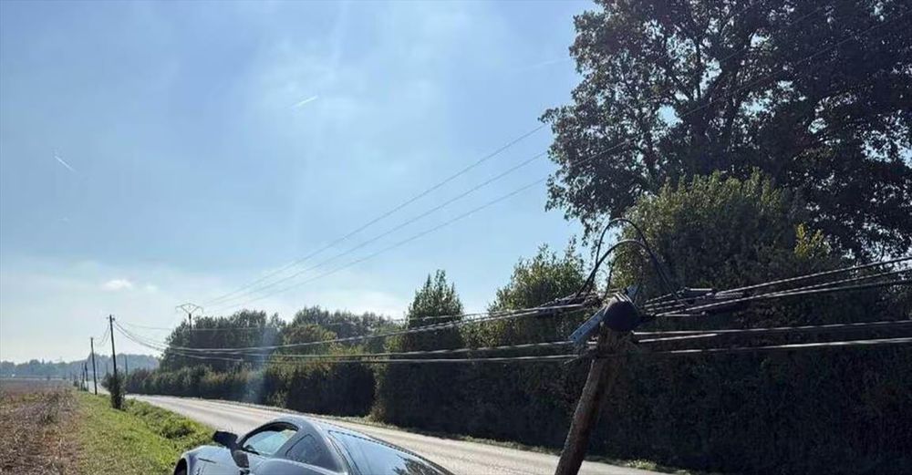 Plus de peur que de mal pour cet automobiliste. 