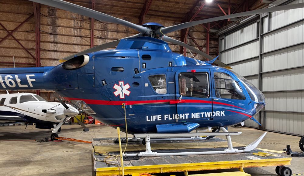 Amazing helicopter for life flight