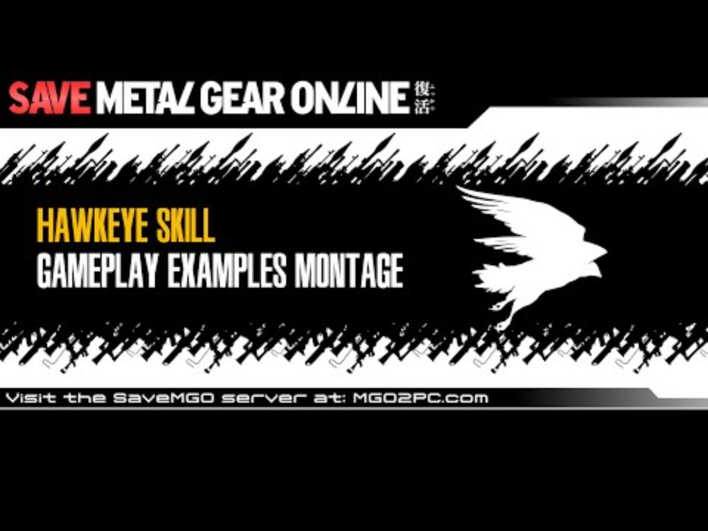 Metal Gear Online 2 - Hawkeye Gameplay Montage