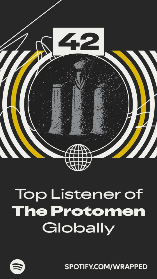 spotify wrapped screenshot showing #42 top listener of The Protomen globally