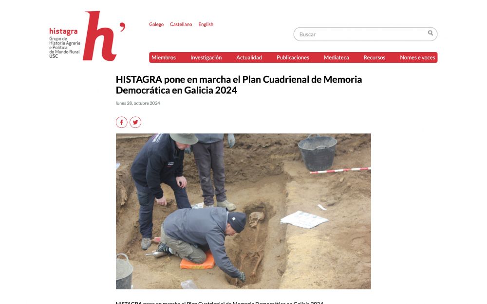 Páxina web de HISTAGRA